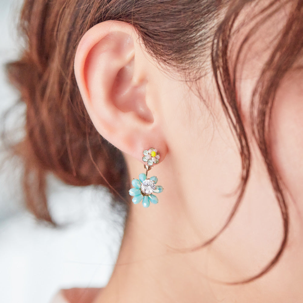 Mermaid Bouquet | Asymmetrical Earrings – 咲き編みアーティストchiko