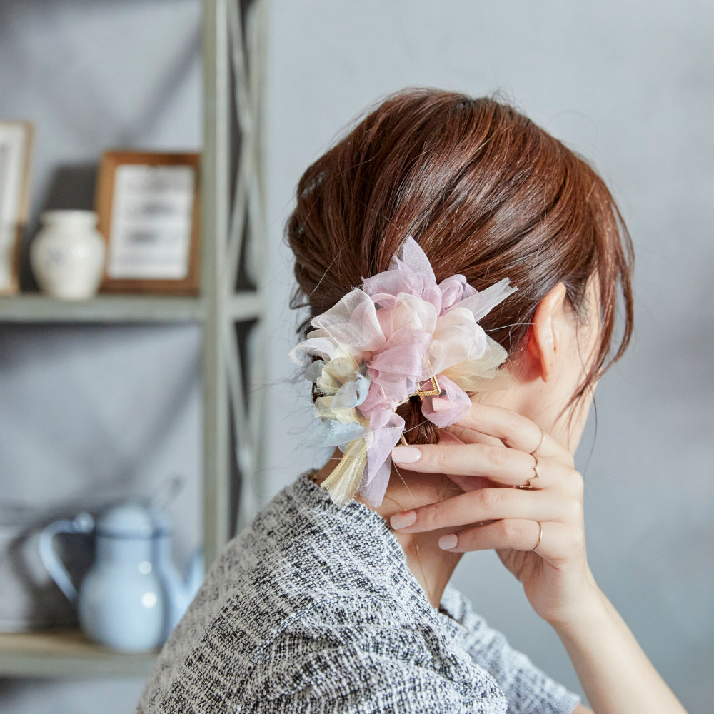 バレッタ・ヘアクリップ – 咲き編みアーティストchiko