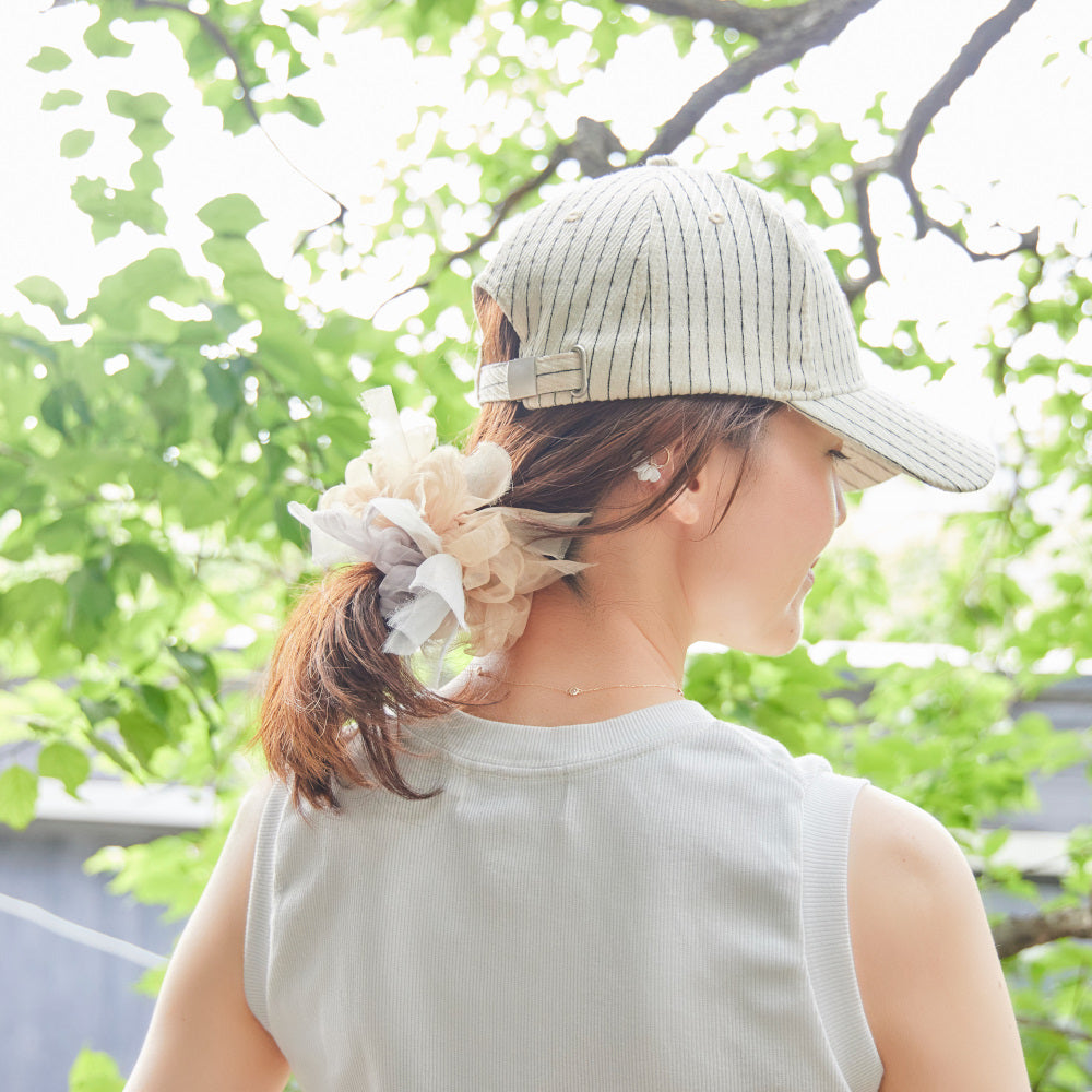 [Spring/Summer Limited] Milk Tea | Bloom Braided Scrunchie
