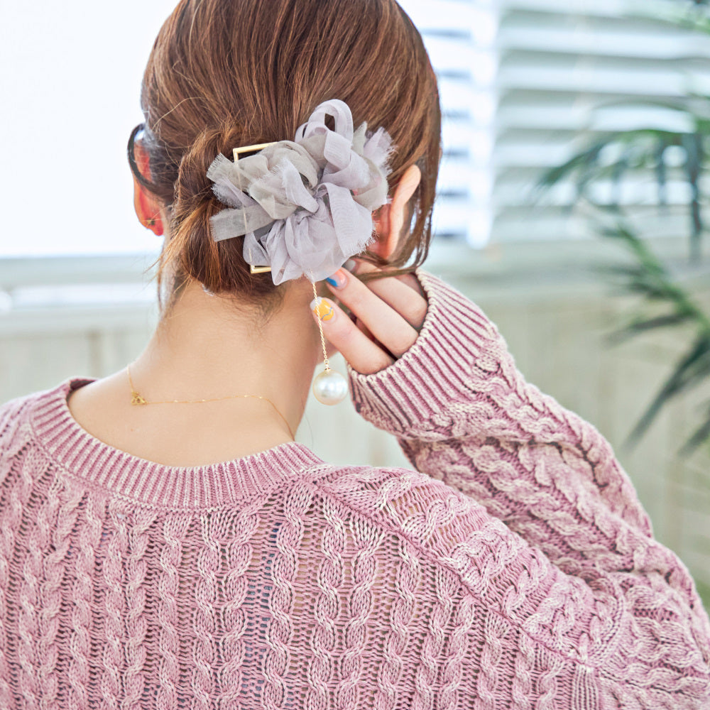バレッタ・ヘアクリップ ▷レギュラー – 咲き編みアーティストchiko