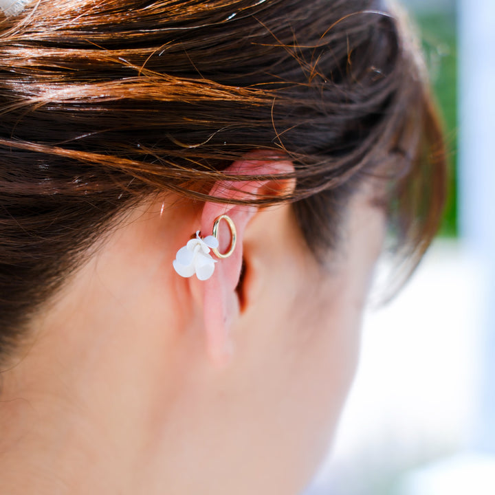 まるのイヤーカフ｜18KGP – 咲き編みアーティストchiko