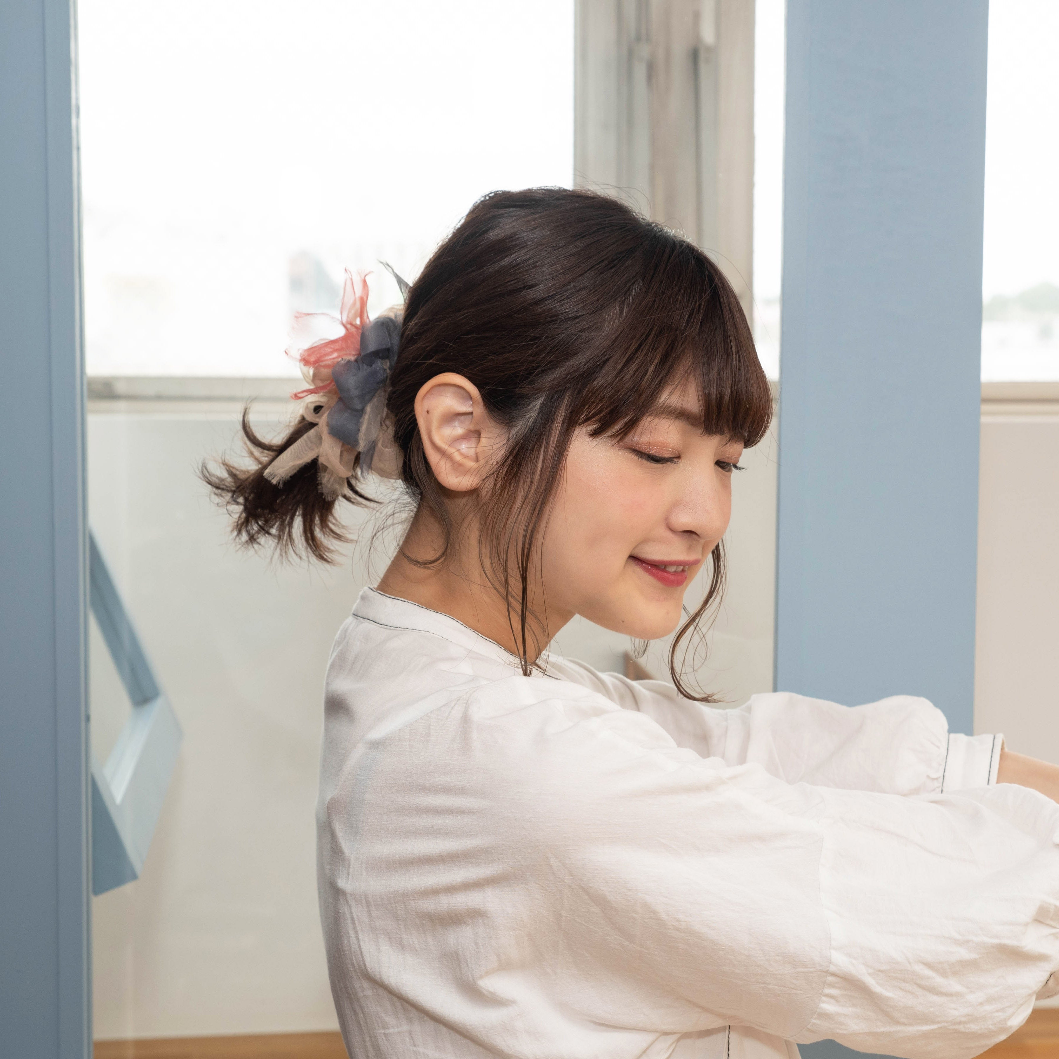 ベーシック｜彩る咲き編みシュシュ