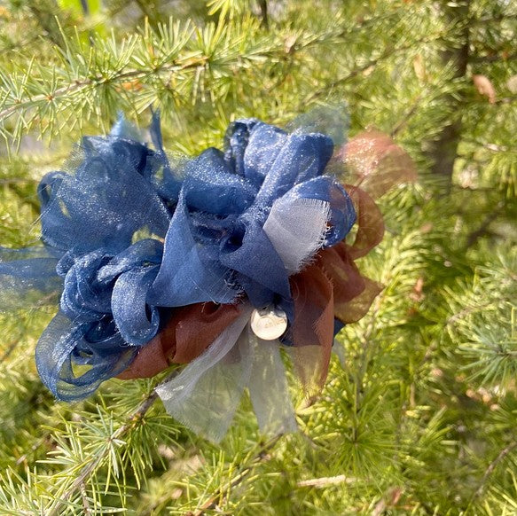 Azzurro | Braided Hair Scrunchie 